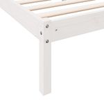 Casa si Gradina - Mobilier - Paturi si accesorii - Paturi - Cadru pat foarte lung fara saltea alb 80x210 cm lemn masiv pin - Infinity.ro
