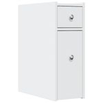 Casa si Gradina - Mobilier - Dulapuri si sifoniere - Dulapuri - Dulap de baie ingust cu roti, alb, lemn prelucrat - Infinity.ro