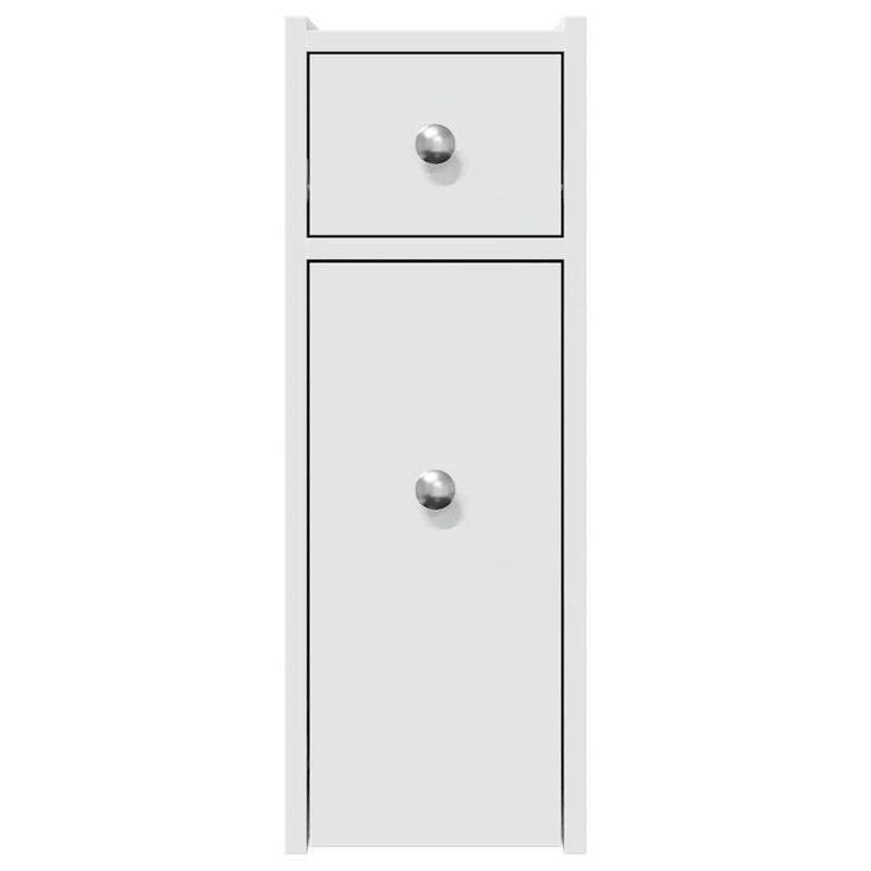 Casa si Gradina - Mobilier - Dulapuri si sifoniere - Dulapuri - Dulap de baie ingust cu roti, alb, lemn prelucrat - Infinity.ro