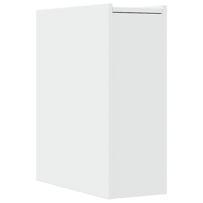 Casa si Gradina - Mobilier - Dulapuri si sifoniere - Dulapuri - Dulap de baie ingust cu roti, alb, lemn prelucrat - Infinity.ro