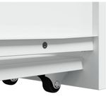 Casa si Gradina - Mobilier - Dulapuri si sifoniere - Dulapuri - Dulap de baie ingust cu roti, alb, lemn prelucrat - Infinity.ro