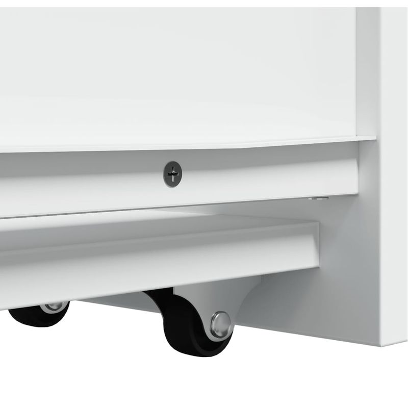 Casa si Gradina - Mobilier - Dulapuri si sifoniere - Dulapuri - Dulap de baie ingust cu roti, alb, lemn prelucrat - Infinity.ro