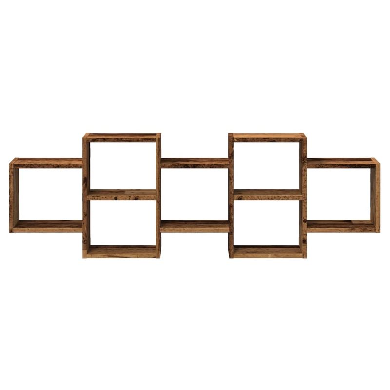 Casa si Gradina - Mobilier - Biblioteci si rafturi - Rafturi - Raft de perete, lemn vechi, 129x18x42 cm, lemn prelucrat - Infinity.ro