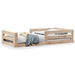 Casa si Gradina - Mobilier - Paturi si accesorii - Paturi - Cadru pat fara saltea, 80x190 cm, lemn masiv de pin - Infinity.ro