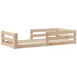 Casa si Gradina - Mobilier - Paturi si accesorii - Paturi - Cadru pat fara saltea, 80x190 cm, lemn masiv de pin - Infinity.ro