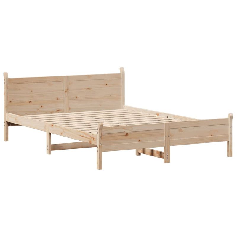 Casa si Gradina - Mobilier - Paturi si accesorii - Paturi - Cadru de pat fara saltea, 120x200 cm, lemn masiv pin - Infinity.ro
