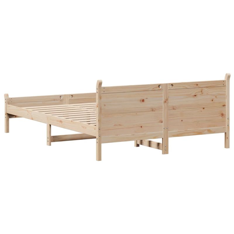 Casa si Gradina - Mobilier - Paturi si accesorii - Paturi - Cadru de pat fara saltea, 120x200 cm, lemn masiv pin - Infinity.ro