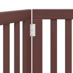 Petshop - Accesorii petshop - Culcusuri si custi - Custi interior si exterior - Poarta pentru caini pliabila 2 panouri maro, 160 cm, lemn plop - Infinity.ro