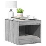 Petshop - Ingrijire si Igiena - Litiere si accesorii - Litiere acoperite - Cutie litiera pisici sonoma gri 47x59x42 cm lemn prelucrat - Infinity.ro