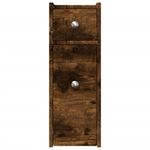 Casa si Gradina - Mobilier - Dulapuri si sifoniere - Dulapuri - Dulap de baie ingust cu roti, stejar fumuriu, lemn prelucrat - Infinity.ro