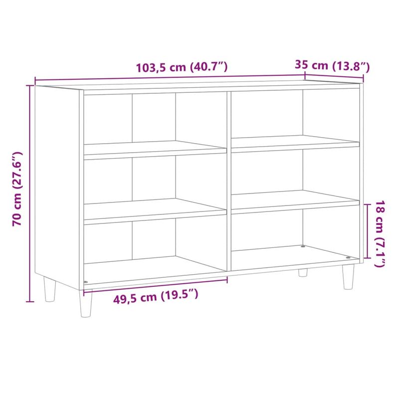 Casa si Gradina - Mobilier - Dulapuri si sifoniere - Dulapuri - Dulap, lemn vechi, 103,5x35x70 cm, lemn prelucrat - Infinity.ro