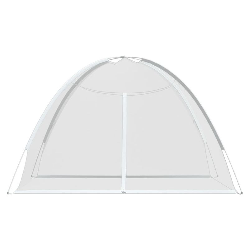 Sport si Outdoor - Camping - Accesorii camping si drumetii - Plasa tantari Mongolia cu usi, 220 ochiuri alb 200x200x130 cm - Infinity.ro