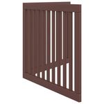 Petshop - Accesorii petshop - Culcusuri si custi - Usi animale - Poarta pentru caini pliabila 2 panouri maro, 160 cm, lemn plop - Infinity.ro