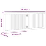 Petshop - Accesorii petshop - Culcusuri si custi - Usi animale - Poarta pentru caini pliabila 2 panouri maro, 160 cm, lemn plop - Infinity.ro