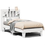 Casa si Gradina - Mobilier - Paturi si accesorii - Paturi - Cadru de pat fara saltea, alb, 90x200 cm, lemn masiv pin - Infinity.ro