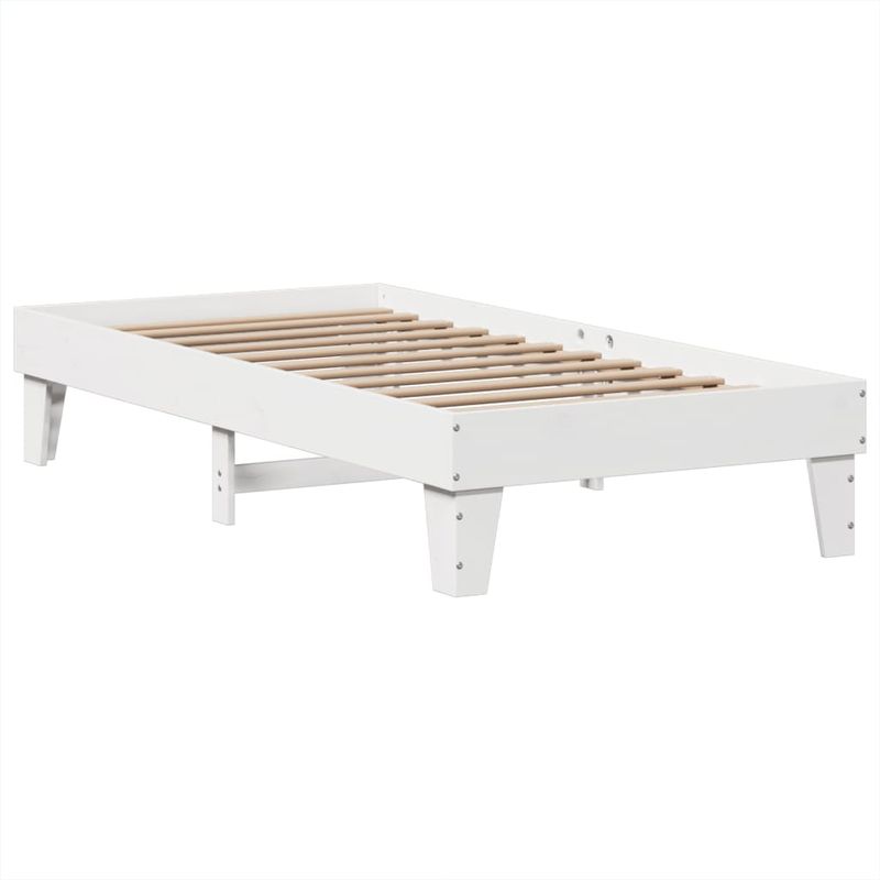 Casa si Gradina - Mobilier - Paturi si accesorii - Paturi - Cadru de pat fara saltea, alb, 90x200 cm, lemn masiv pin - Infinity.ro