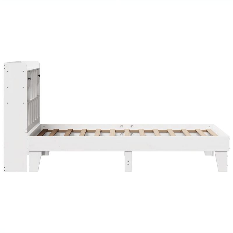 Casa si Gradina - Mobilier - Paturi si accesorii - Paturi - Cadru de pat fara saltea, alb, 90x200 cm, lemn masiv pin - Infinity.ro