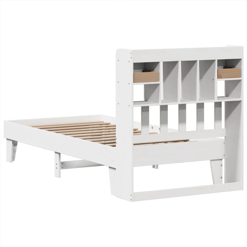 Casa si Gradina - Mobilier - Paturi si accesorii - Paturi - Cadru de pat fara saltea, alb, 90x200 cm, lemn masiv pin - Infinity.ro
