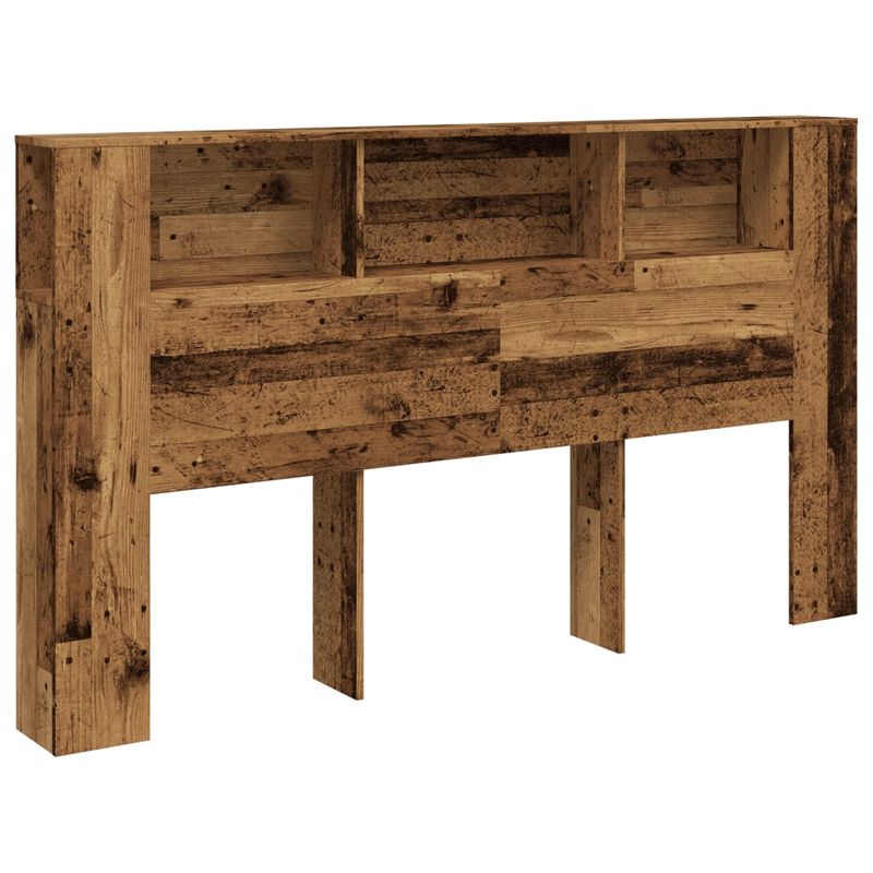 Casa si Gradina - Mobilier - Paturi si accesorii - Accesorii paturi - Tablie pat cu dulap lemn vechi 180x18,5x102,5 cm lemn prelucrat - Infinity.ro