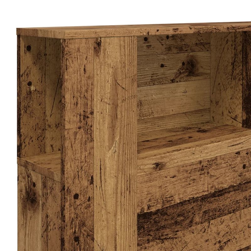 Casa si Gradina - Mobilier - Paturi si accesorii - Accesorii paturi - Tablie pat cu dulap lemn vechi 180x18,5x102,5 cm lemn prelucrat - Infinity.ro