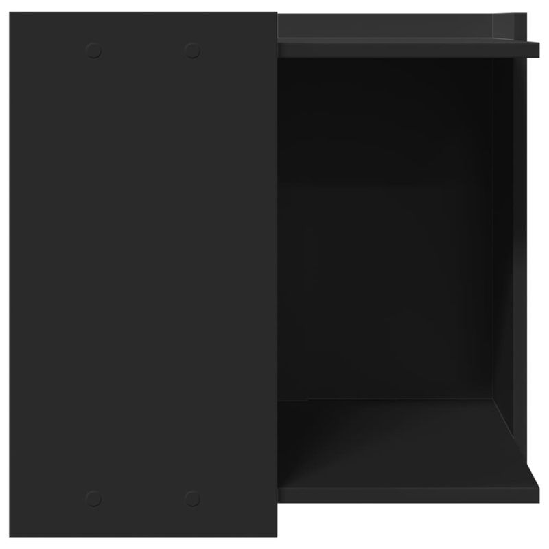 Petshop - Ingrijire si Igiena - Litiere si accesorii - Litiere acoperite - Cutie litiera pisici negru 53x53x51 cm lemn prelucrat - Infinity.ro