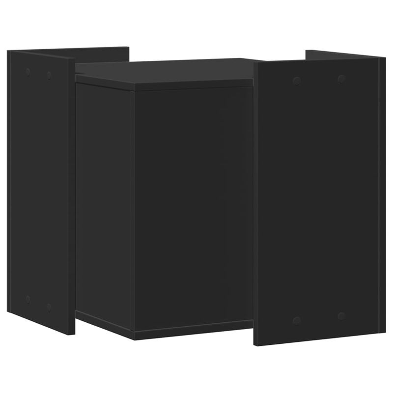 Petshop - Ingrijire si Igiena - Litiere si accesorii - Litiere acoperite - Cutie litiera pisici negru 53x53x51 cm lemn prelucrat - Infinity.ro