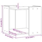 Petshop - Ingrijire si Igiena - Litiere si accesorii - Litiere acoperite - Cutie litiera pisici negru 53x53x51 cm lemn prelucrat - Infinity.ro