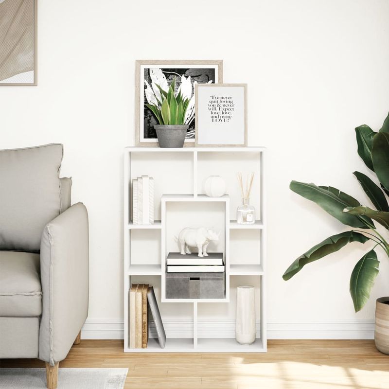 Casa si Gradina - Mobilier - Biblioteci si rafturi - Biblioteci - Biblioteca, alb, 63x20x90 cm, lemn prelucrat - Infinity.ro