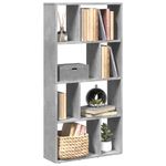 Casa si Gradina - Mobilier - Biblioteci si rafturi - Biblioteci - Biblioteca, gri beton, 60x20x120 cm, lemn prelucrat - Infinity.ro