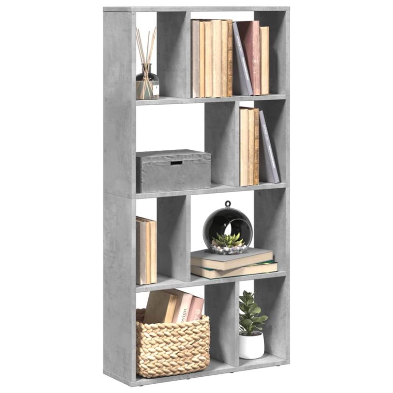 Casa si Gradina - Mobilier - Biblioteci si rafturi - Biblioteci - Biblioteca, gri beton, 60x20x120 cm, lemn prelucrat - Infinity.ro