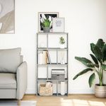 Casa si Gradina - Mobilier - Biblioteci si rafturi - Biblioteci - Biblioteca, gri beton, 60x20x120 cm, lemn prelucrat - Infinity.ro