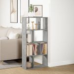 Casa si Gradina - Mobilier - Biblioteci si rafturi - Biblioteci - Biblioteca, gri beton, 60x20x120 cm, lemn prelucrat - Infinity.ro