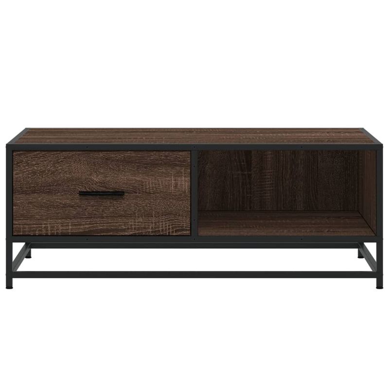 Casa si Gradina - Mobilier - Mese si birouri - Masute de cafea - Masuta cafea, stejar maro, 90x57x35 cm, lemn prelucrat/metal - Infinity.ro