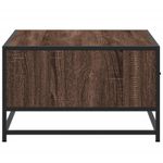 Casa si Gradina - Mobilier - Mese si birouri - Masute de cafea - Masuta cafea, stejar maro, 90x57x35 cm, lemn prelucrat/metal - Infinity.ro