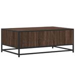 Casa si Gradina - Mobilier - Mese si birouri - Masute de cafea - Masuta cafea, stejar maro, 90x57x35 cm, lemn prelucrat/metal - Infinity.ro
