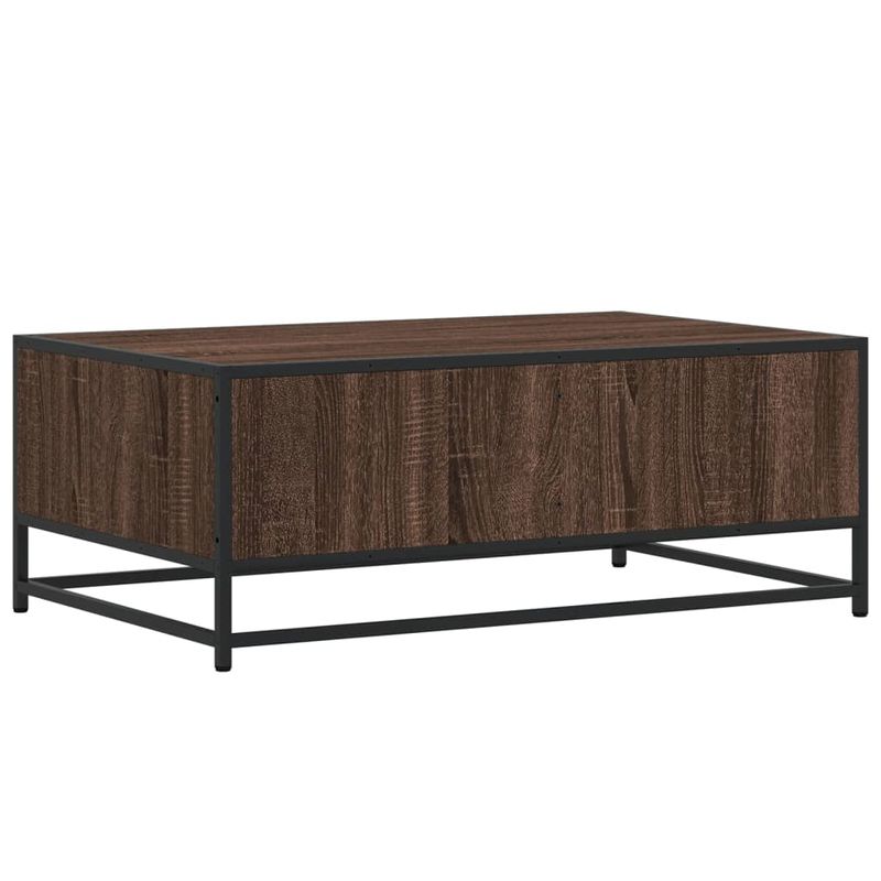 Casa si Gradina - Mobilier - Mese si birouri - Masute de cafea - Masuta cafea, stejar maro, 90x57x35 cm, lemn prelucrat/metal - Infinity.ro