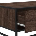 Casa si Gradina - Mobilier - Mese si birouri - Masute de cafea - Masuta cafea, stejar maro, 90x57x35 cm, lemn prelucrat/metal - Infinity.ro
