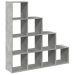 Casa si Gradina - Mobilier - Biblioteci si rafturi - Biblioteci - Biblioteca/separator camera gri beton 131,5x29x131,5 cm lemn - Infinity.ro