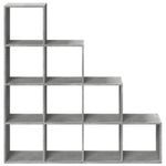 Casa si Gradina - Mobilier - Biblioteci si rafturi - Biblioteci - Biblioteca/separator camera gri beton 131,5x29x131,5 cm lemn - Infinity.ro