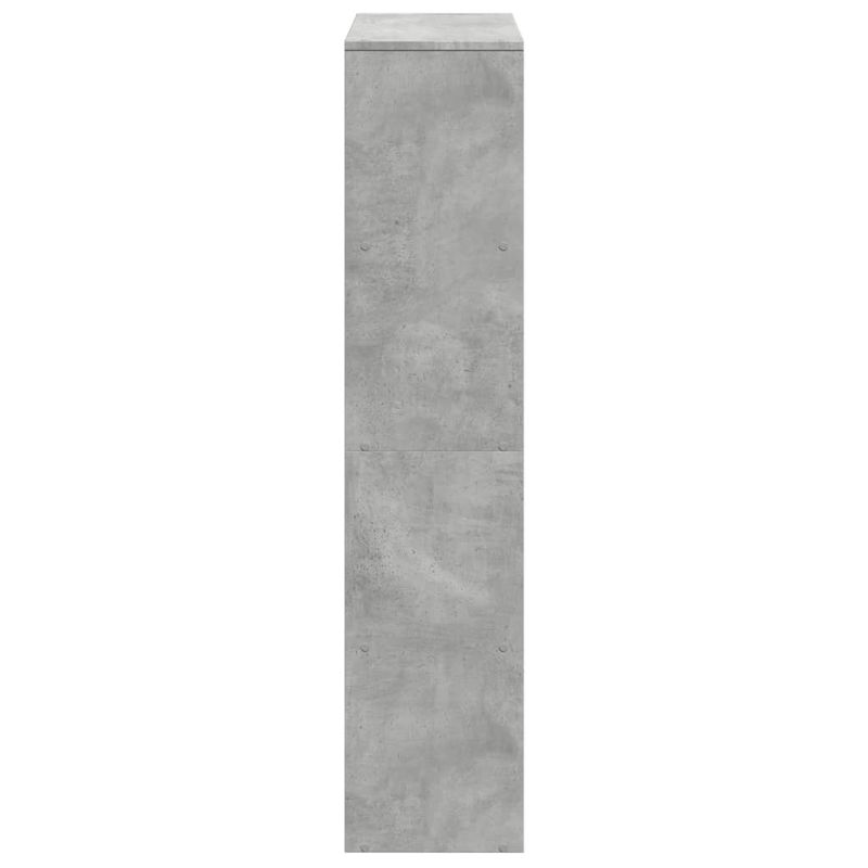 Casa si Gradina - Mobilier - Biblioteci si rafturi - Biblioteci - Biblioteca/separator camera gri beton 131,5x29x131,5 cm lemn - Infinity.ro