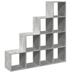 Casa si Gradina - Mobilier - Biblioteci si rafturi - Biblioteci - Biblioteca/separator camera gri beton 131,5x29x131,5 cm lemn - Infinity.ro
