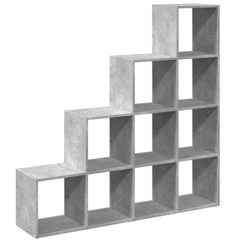 Casa si Gradina - Mobilier - Biblioteci si rafturi - Biblioteci - Biblioteca/separator camera gri beton 131,5x29x131,5 cm lemn - Infinity.ro