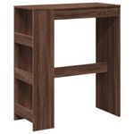 Casa si Gradina - Mobilier - Mese si birouri - Mese bucatarie si dining - Masa bar cu rafturi, stejar maro, 90x40x103,5 cm lemn prelucrat - Infinity.ro