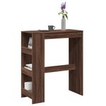 Casa si Gradina - Mobilier - Mese si birouri - Mese bucatarie si dining - Masa bar cu rafturi, stejar maro, 90x40x103,5 cm lemn prelucrat - Infinity.ro