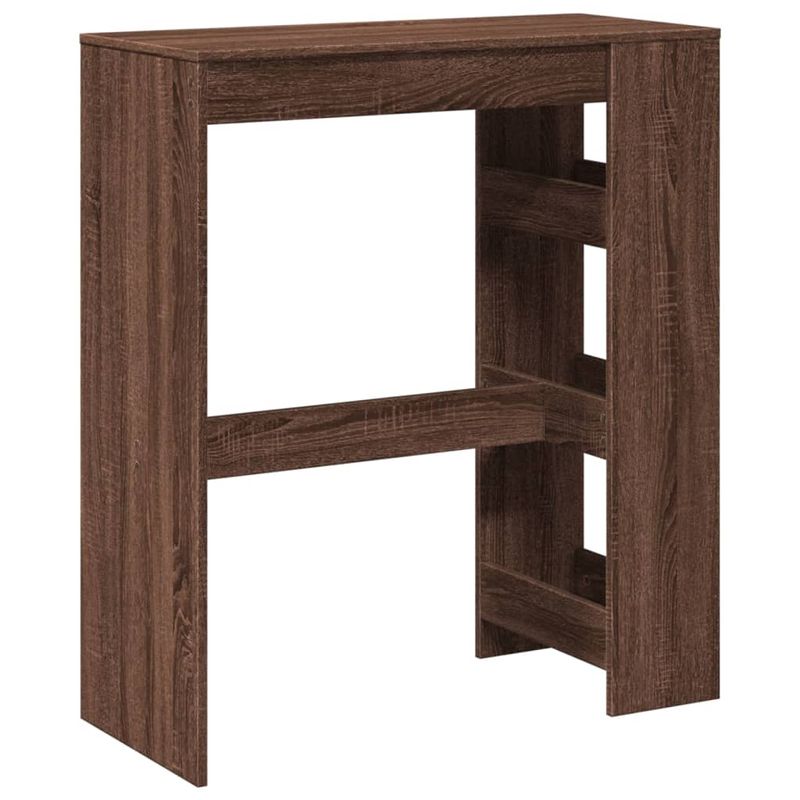 Casa si Gradina - Mobilier - Mese si birouri - Mese bucatarie si dining - Masa bar cu rafturi, stejar maro, 90x40x103,5 cm lemn prelucrat - Infinity.ro