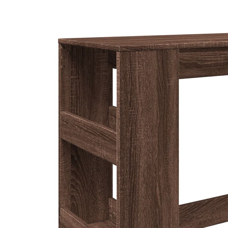 Casa si Gradina - Mobilier - Mese si birouri - Mese bucatarie si dining - Masa bar cu rafturi, stejar maro, 90x40x103,5 cm lemn prelucrat - Infinity.ro