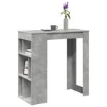 Casa si Gradina - Mobilier - Mese si birouri - Mese bucatarie si dining - Masa de bar cu raft, gri beton, 102x50x103,5 cm, lemn prelucrat - Infinity.ro