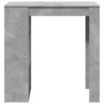 Casa si Gradina - Mobilier - Mese si birouri - Mese bucatarie si dining - Masa de bar cu raft, gri beton, 102x50x103,5 cm, lemn prelucrat - Infinity.ro