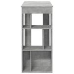 Casa si Gradina - Mobilier - Mese si birouri - Mese bucatarie si dining - Masa de bar cu raft, gri beton, 102x50x103,5 cm, lemn prelucrat - Infinity.ro