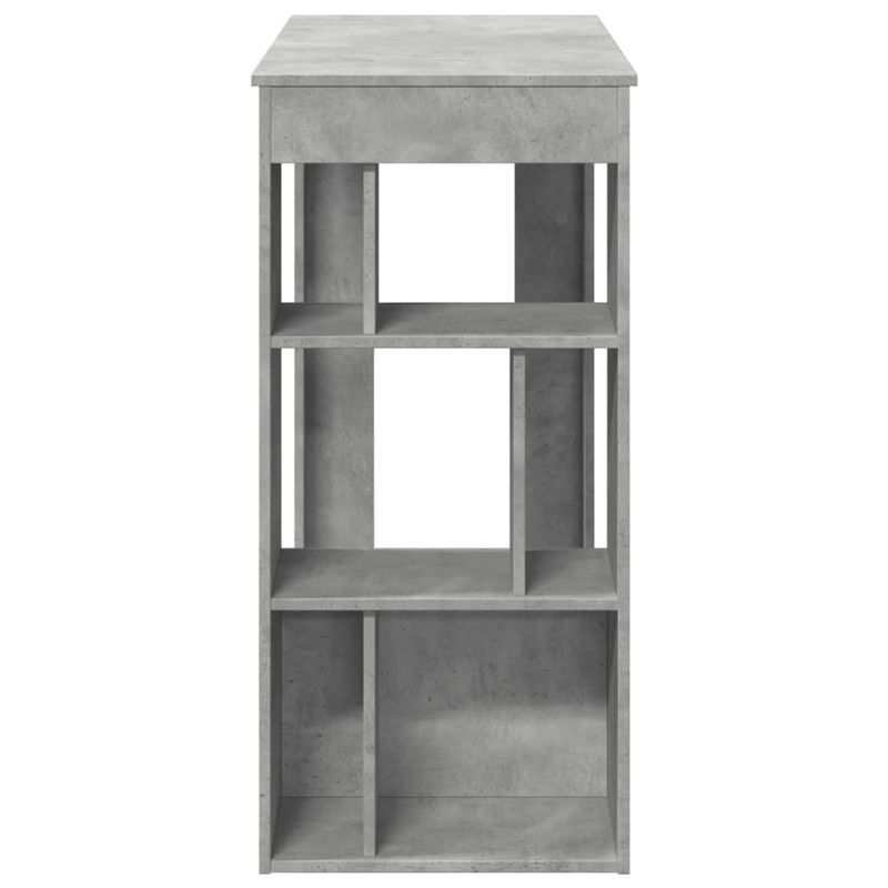 Casa si Gradina - Mobilier - Mese si birouri - Mese bucatarie si dining - Masa de bar cu raft, gri beton, 102x50x103,5 cm, lemn prelucrat - Infinity.ro